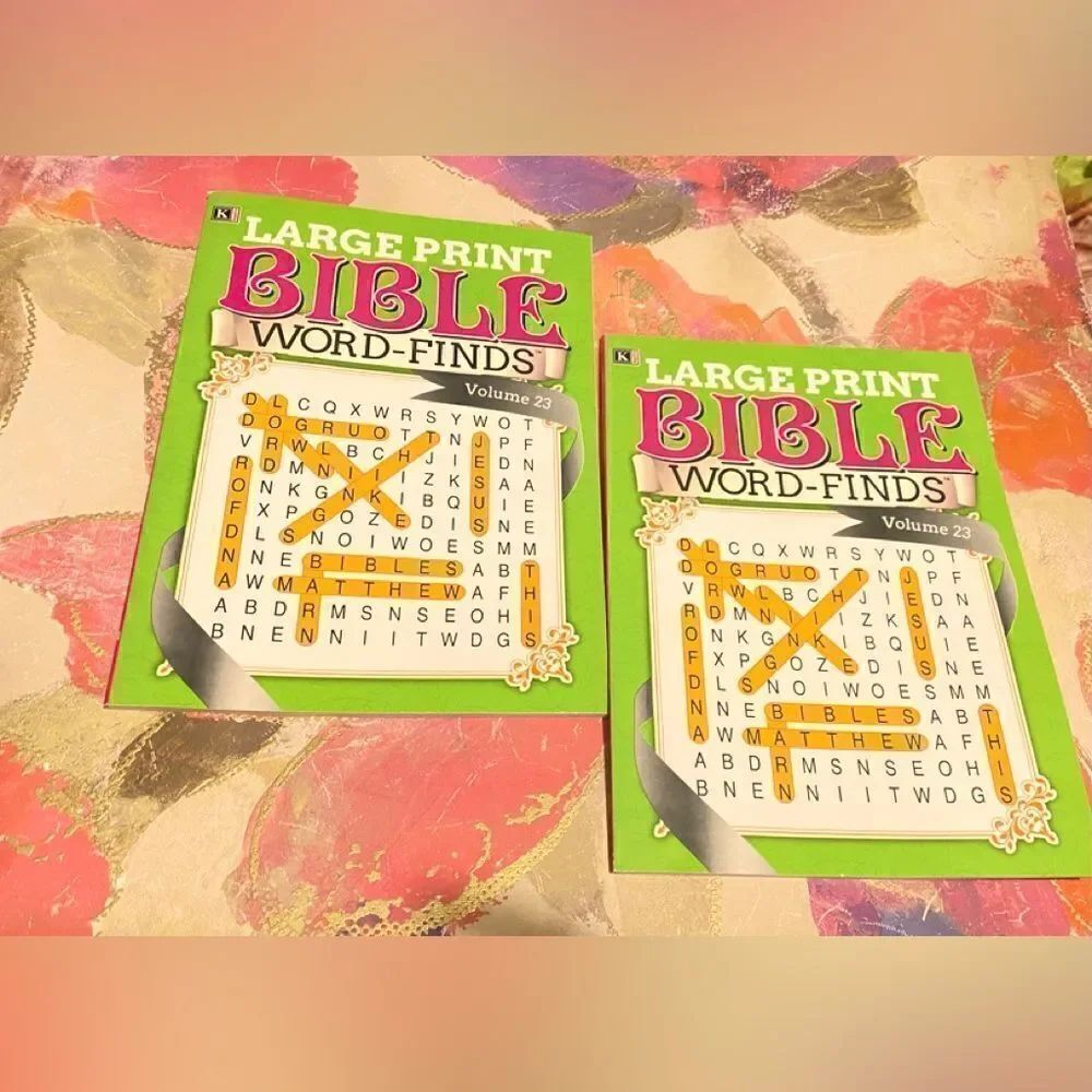 ❤️Kappa Large Print Word Finds Puzzle Lot of 2 Volume 23 English